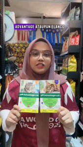 Elanco ( Bayer ) Advantage Cat Spot On ( Ubat Kutu Kucing ) - Loose ( 1 Pipet ) - Orange / Purple