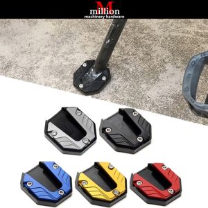 Motorcycle Foot Side Stand Pad Plate Kickstand CNC Aluminum Anti-Slip Side Stand Sidestand Cover