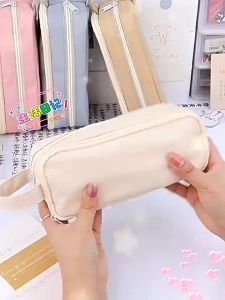 Pencil Case Large Capacity Pencil Case Simple Japanese Stationery Storage Bag School Office Supplies