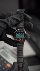 Jam Tangan Wanita Alexandre Christie Digi AC 9500 LHBIPYLRE Black Dial Black Stainless Steel Strap