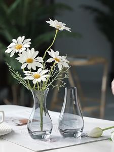 Lọ hoa decor thuỷ tinh để bàn siêu sang phong cách vintage bình cắm hoa trang trí dáng bình tịnh thuỷ của Đức Quan Âm