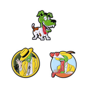 2-4Pcs/Set Classic Anime Wanted Hamburg Thief Character Enamel Pins Magical Comedy Figure Dog Brooch Lapel Badge Jewelry Gifts