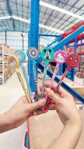 ดินสอต่อไส้ ลายการ์ตูน หัวดินสอสามารถเล่นได้ ลิขสิทธิ์แท้ 100% พร้อมส่งค่ะ