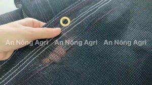Lưới che nắng Dệt Kim may viền đóng khoen che nắng 70% đen - Khổ 2m 3m 4m đủ size độ bền trên 5 năm - Lưới che nắng dệt kim