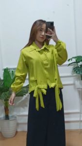 KEMEJA RIBBON SERUT / KEMEJA KERUT SERUT RIBBON