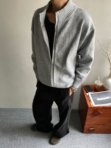 RIMO | Double Zipper Wool Blend Knit Sweater