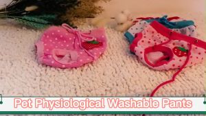 Pet Physiological Pants，Washable Panty Puppy Kitten Dog Cat Underwear Diapers Cute Fruit Print Diaper Dog Shorts Dog Panties Underwear Briefs