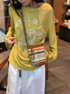 Túi Đeo Chéo Da Dê Túi Đeo Vai Đơn Túi Đeo Chéo Hình Thùng Thời Trang Cho Nữ Mùa Hè 2025 Túi Đeo Vai Bằng Da