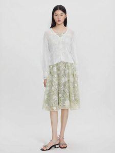 S·DEER | Bộ Đầm Camisole Thêu Ren