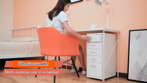 🔥ตู้ล็อคเกอร์เหล็ก 3/5/6 ชั้น ลิ้นชักล็อค安全锁 มีล้อเลื่อน แข็งแรงทนทาน สำหรับออฟฟิศ ที่บ้าน COD