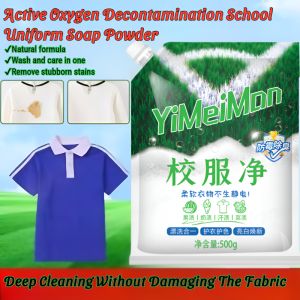 【Rinse And Wash In One】Decontamination School Uniform Soap Powder Stain Removal Cleaner Active Oxygen Bubble Washing Powder