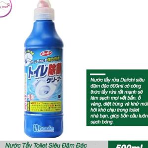 Tẩy Toilet Daiichi Nhật bản 500ml :Đậm Đặc Diệt Khuẩn Luôn Giữ Bóng Làm Mới Bề Mặt Sứ Bồn Cầu Làm Sạch