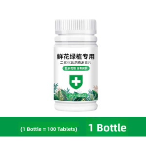 MONLEYTA | Disinfecting Effervescent Tablets For Flowers Chlorine Dioxide Special Purpose Fungicide And Disinfectant Tablets For Fresh Flowers And Floral Arrangements