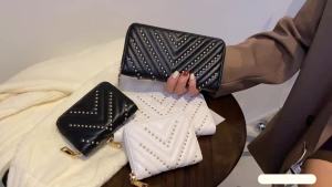 Womens Wallet Long Soft Leather Zip Large-Capacity Handbag 2021 New Fashion Simple Short Womens Card Holder