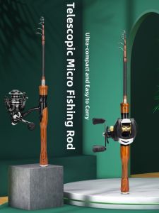 JINGZHANLI | Telescopic Ultra Light Carbon Fishing Rod with Baitcaster Reel