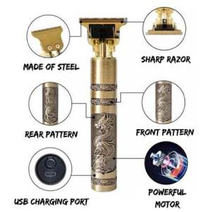 Mesin Cukur Kumis dan Jenggot Mesin Potong rambut elektrik Vintage T9 dragon naga hair clipper