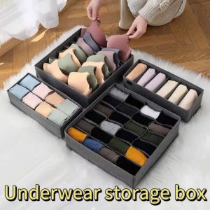 Socks Underwear Organizer Storage Box Washable Odorless Storage Box Drawer Organizer for Lingerie Bras Socks Leggings Organizers
