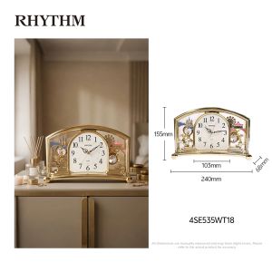 RHYTHM | Chinese Style Creative Wooden Table Clock