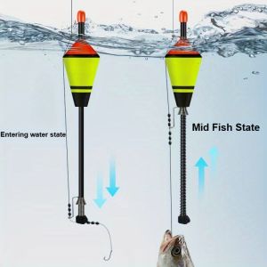 1-3PCS Portable Automatic Fishing Float Fast Bobber Accessories Fast Artifact Bobber Set Ocean Fishing Floating Device Tools
