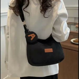 SEA YADOU  กระเป๋าสะพายไหล่ความจุขนาดใหญ่แบบใหม่กระเป๋าผู้หญิงกระเป๋าโท้ทแฟชั่นเรียบง่ายกระเป๋าสะพายข้างลำลอง