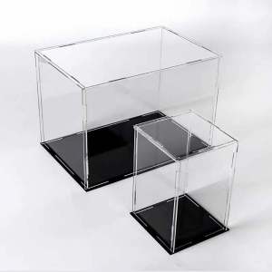 Clear Acrylic Display Case Dustproof Collectibles Assemble Showcase Toy Car Mini Figures Model Storage Organizer Blind Box
