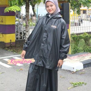 JAS HUJAN SETELAN ROK/MANTEL HUJAN/RAINCOAT/Mantel hujan wanita/Jaket hujan/