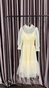 SV 6485 - Claire Set | Silvervogue | Set Gaun Tiles + Katu Poliester Midi Pakaian Wanita