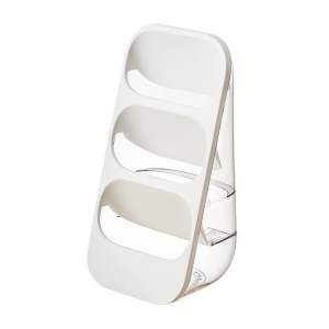 3-Layer Slanted Multi Purpose Organiser For Stationery Cosmetics Brushes Coffee Satchels Sticks Capsules Tea Bags Kitchen Utensils Space-Saving Storage Rack For Student Dorm And Office Desk