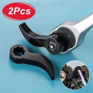 2pcs Car Angle Type Half Axle Disassembly Tool Drive Pry bar Adapter Bar Fits1/2 Ratchet for Disassembling Axles Repair Tool