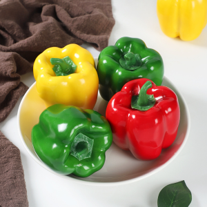 Simulated Bell Pepper Model Vegetable Foam Simulation Of Red Green And Yellow Bell Peppers Model Props Simulated Lantern Pepper