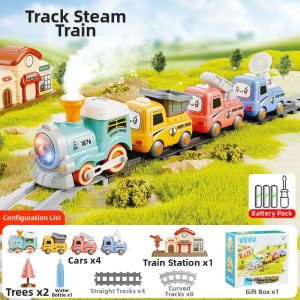 Cute Electric Lighted Toy Train 3 Years Old