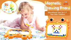 Magnetic Drawing Board for Toddlers Montessori Educational Sensory Toys Magnetic Dot Art Boards Kids Doodle Board
