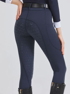 Spring Summer Womens Silicone Jodhpur Pants Breathable Wear Resistant Equestrian Trousers Slim Fit Horse Riding Gear