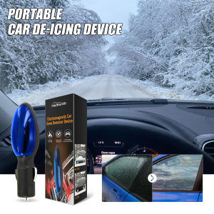 Electromagnetic Windshield Defroster Winter Ice Snow Removal Car Window Glass Anti Freeze Device Portable Car De-Icing Device