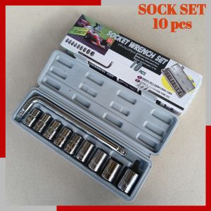 Kunci Sok Socket set 10 Series Alat bantu bengkel