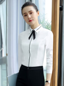 Professional White Shirt Womens Long Sleeve Spring & Fall New Arrival K-style Temperament plus Size Tops Work Clothes Formal Wear Shirt