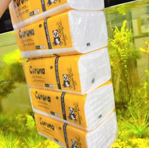 Combo 5gói khăn giấy rút lụa Corona 500tờ/gói siêu day mịn