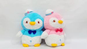 Boneka Pinguin Topi Pelaut Sit Animal Pinguin Cute Ukuran 17
