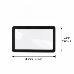 3X Magnifying Glass Portable Reading Magnifier Slim Clear Pocket Magnifier for Small Print Books Labels Receipts