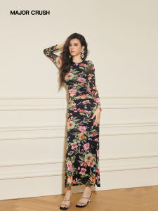 Unique Elegant Floral Print Summer Dress
