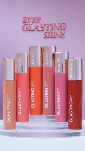 NEW! Wardah Glasting Liquid Lip Hi-Pigmented Glass Color Transferproof