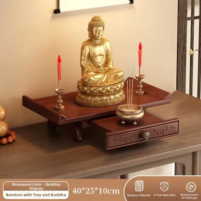 PINCHI | Wall-Mounted Wooden Shrine Cabinet Altar