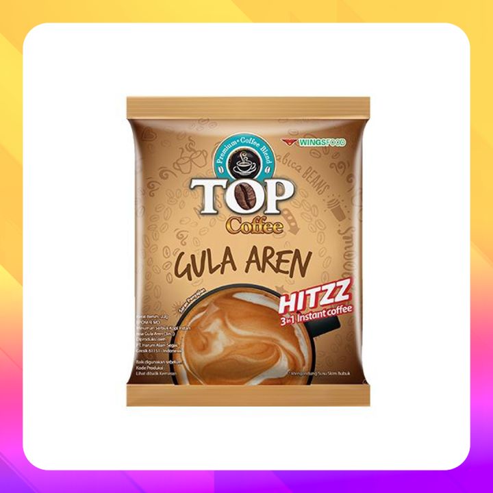 TOP Coffee Gula Aren 22 gr x 15 Sachet| Kopi Instan | Kopi aren | BPOM