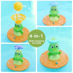 Electric Spray Water Bath Toy Crocodile