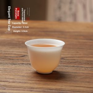 MIANXIAOCHENG | Mini Single Use Bone China Ultra-thin Tea Cup