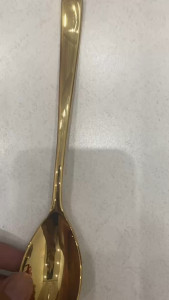 Muỗm Thìa Vàng Inox 304 Siêu Dày Muỗng Ăn Cơm Hàn Quốc inox Mạ Titan Vàng - Phong Cách Hoàng Gia