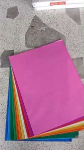 กระดาษโคมคละสี สำหรับทำโคมลอย (Set 100แผ่น) สำหรับทำ งานประดิษฐ์ งานฝีมือ ประดับตกแต่ง สีสันสวยงาม