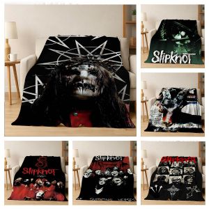 Bandai | 3D Music S-Slipknot-S-B-Band Album Flannel Blanket Soft Throw Blanket Art For Home Decor Bedroom Bed Sofa Picnic Fans Gifts