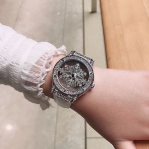 Snowflower kim cương Đồng hồ đĩa quay số Nữ Đồng hồ chạm khoét Thời Trang Phụ Nữ Đồng hồ đeo tay thạch anh Đồng hồ đeo tay cho nữ