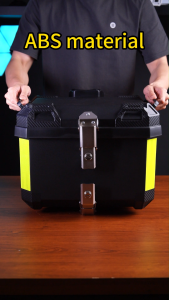 AENXRD Top Box for Motorcycle Motorcycle storage 45-liter tail box with Double-lock and carbon steel base plate Waterproof and durable trunk